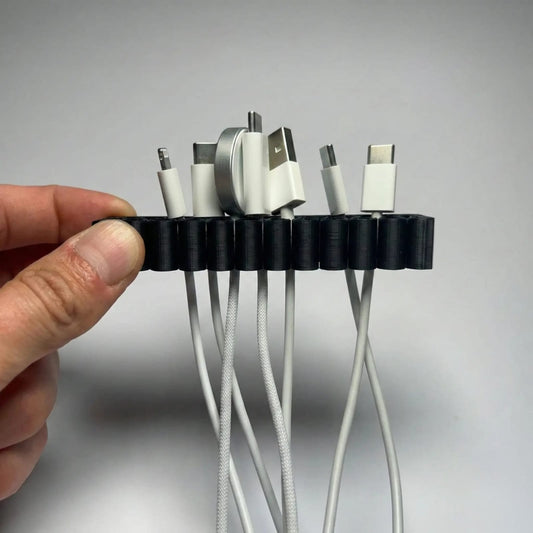 Multi-Slot Cable Organizer Strip (Pack of 4)