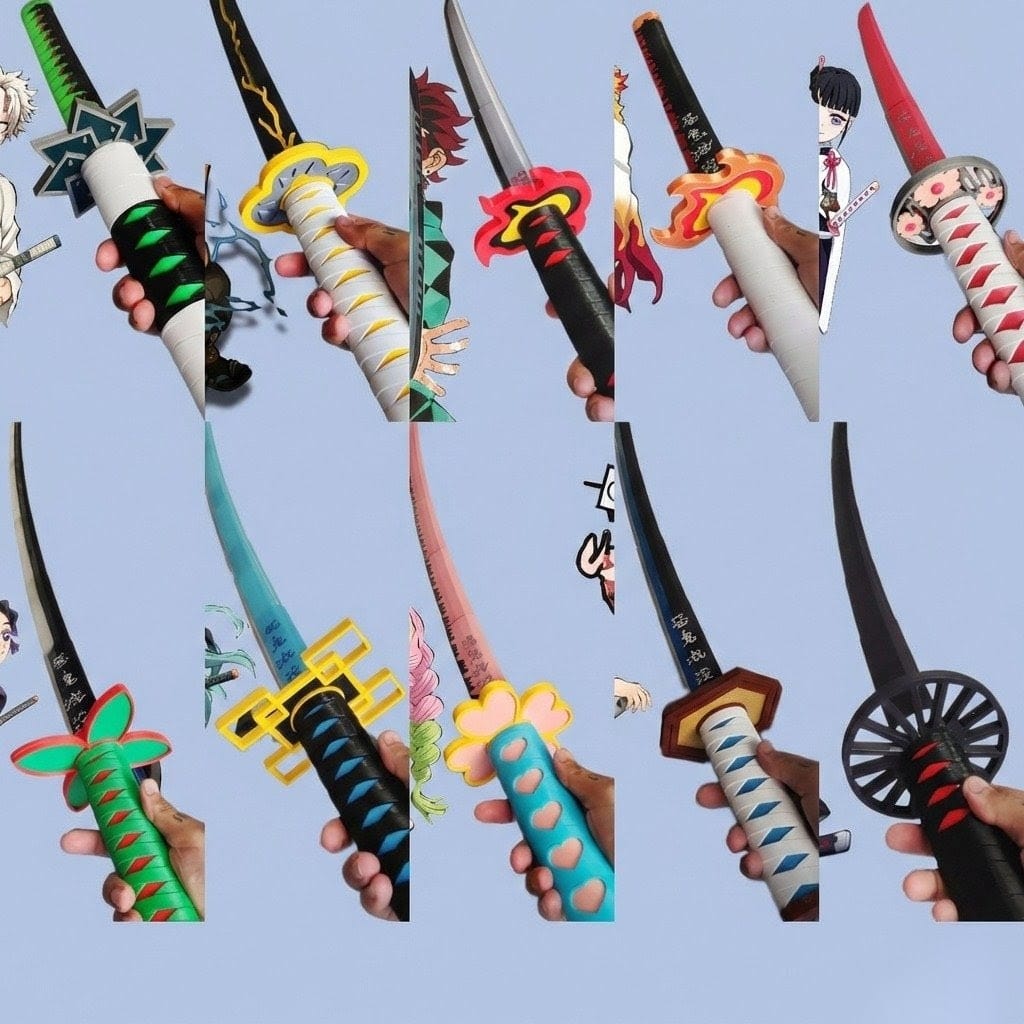 ZENITSU Katana 115 (Demon Slayer Kimetsu no Yaiba) With Stand