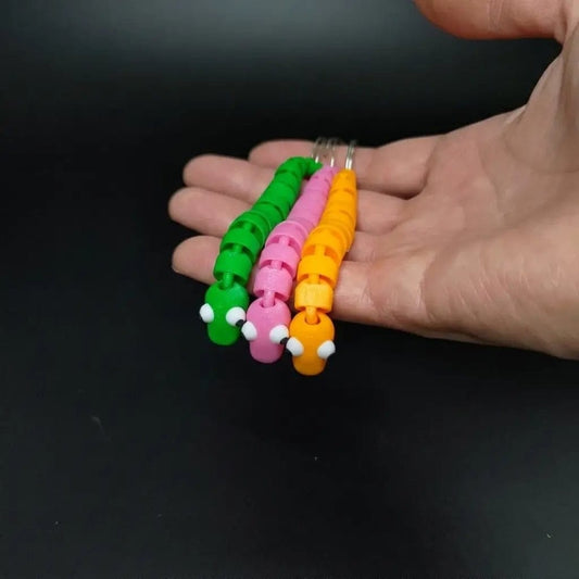 Flexible Worm Keychain (3 pcs.)