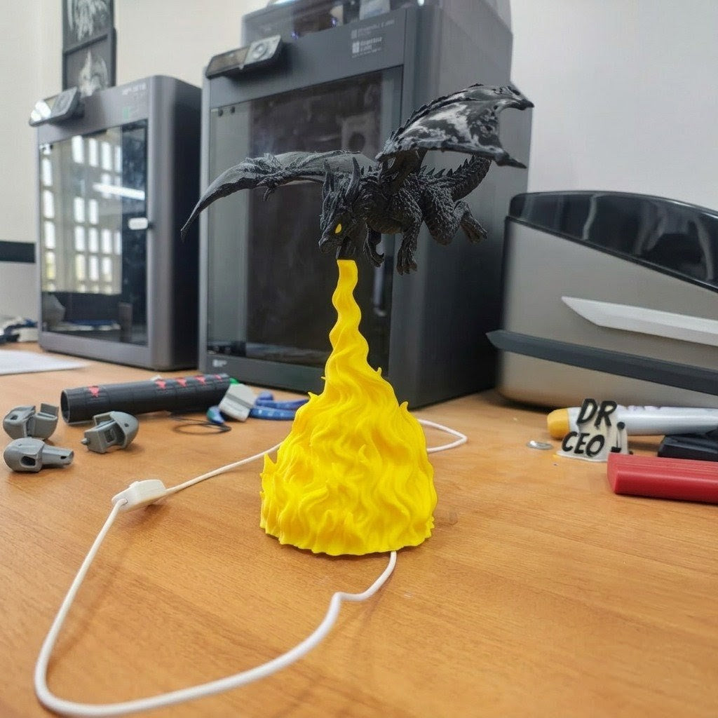 Ignite Dragon Lamp