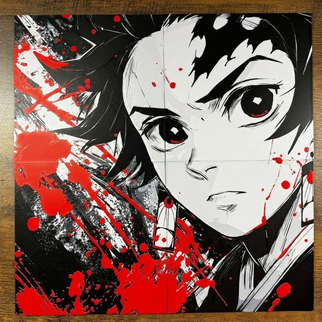 Tanjiro –  40x40 cm Portrait