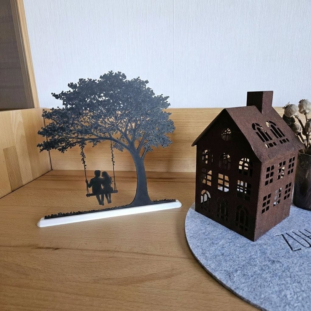 Spring Swing – Couple Silhouette