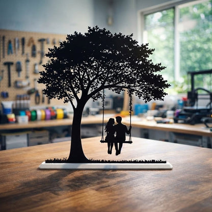 Spring Swing – Couple Silhouette