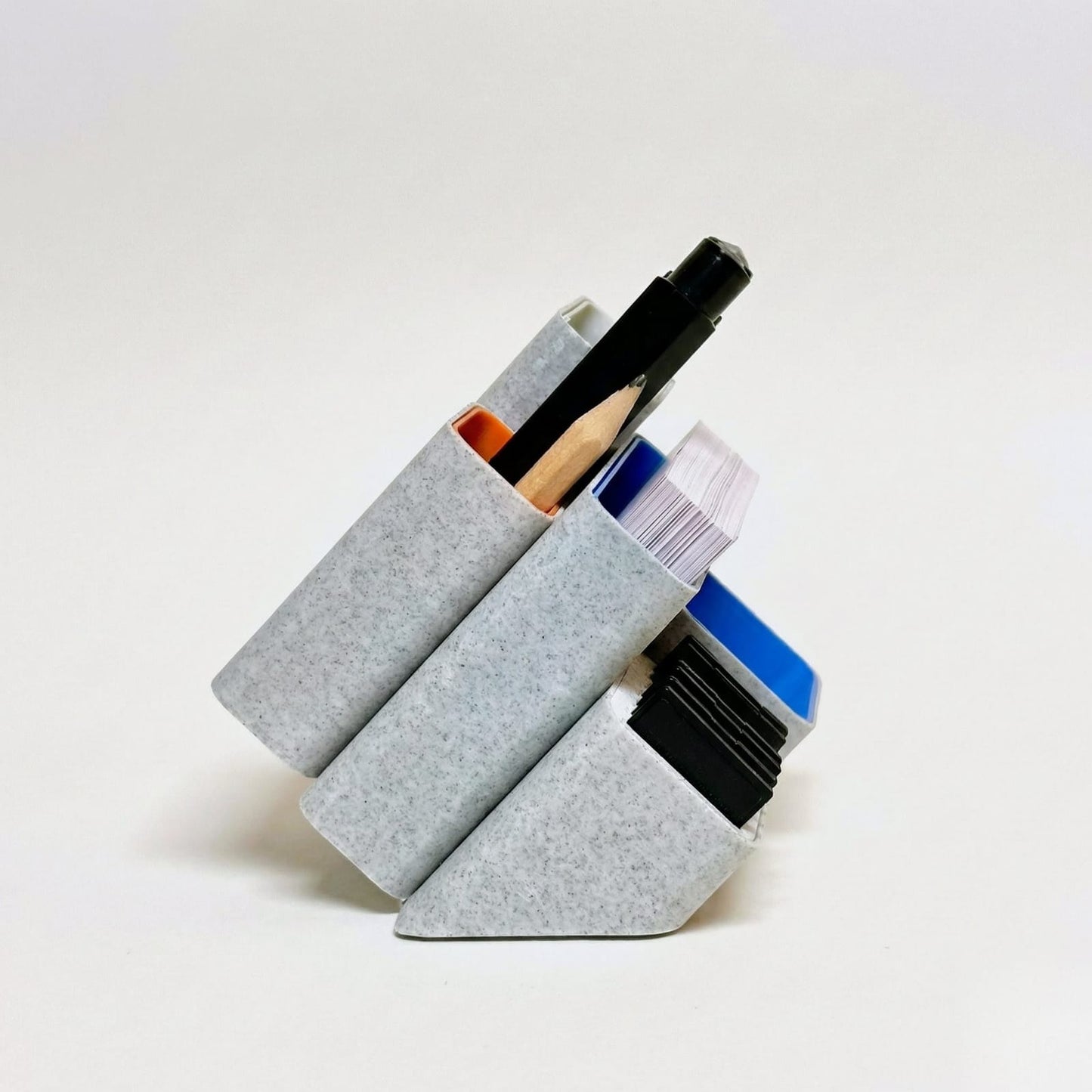 Tilted Desktop Organizer (minimal, modern, colorful)