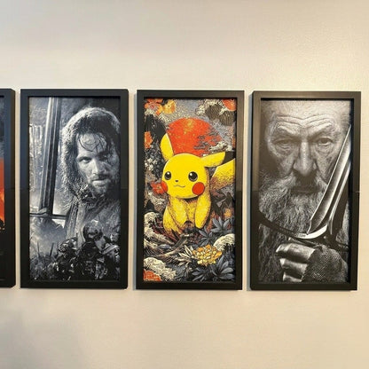 Pikachu  (20cmx40cm) 3d Portrait