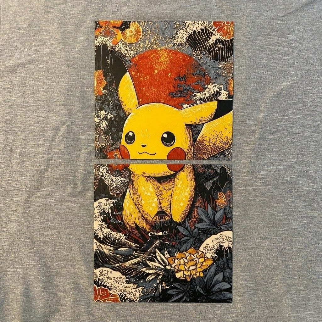 Pikachu  (20cmx40cm) 3d Portrait