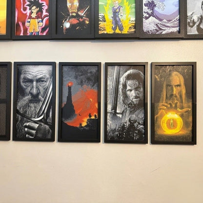 Saruman & Eye of Sauron 3d portrait ( 20cmx40cm )