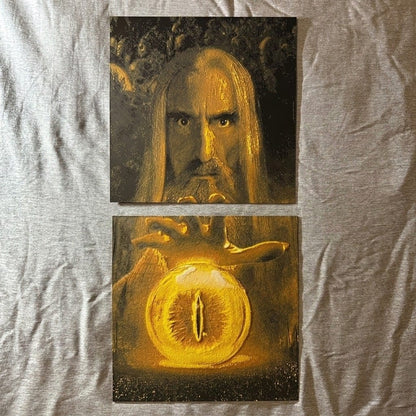 Saruman & Eye of Sauron 3d portrait ( 20cmx40cm )