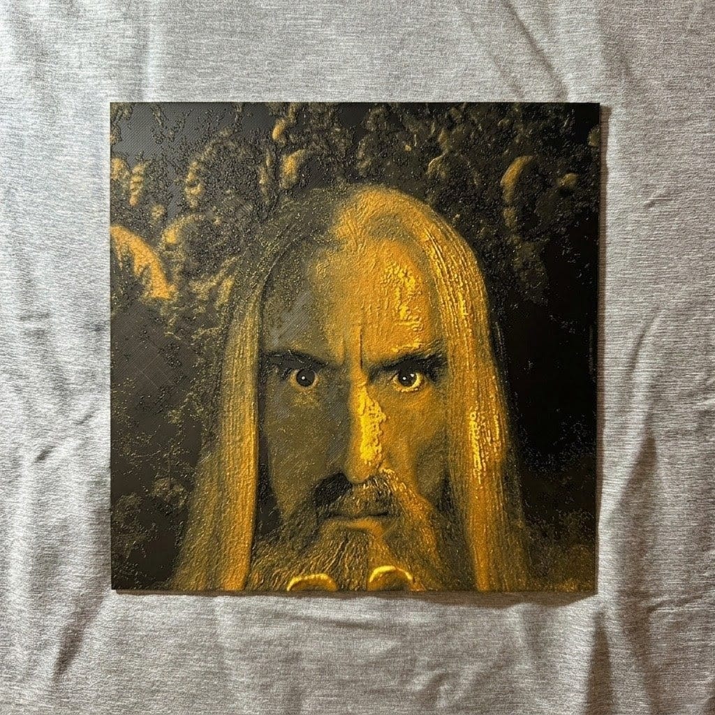 Saruman & Eye of Sauron 3d portrait ( 20cmx40cm )
