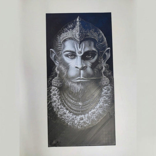 God Hanuman 3d portrait ( 20cmx40cm )