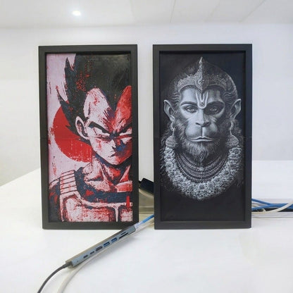 God Hanuman 3d portrait ( 20cmx40cm )