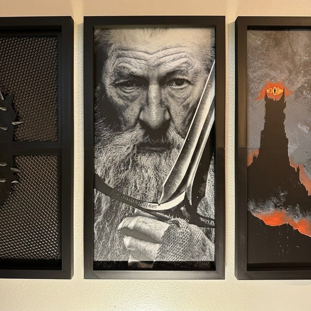 Gandalf 3d Portrait ( 20cmx40cm)