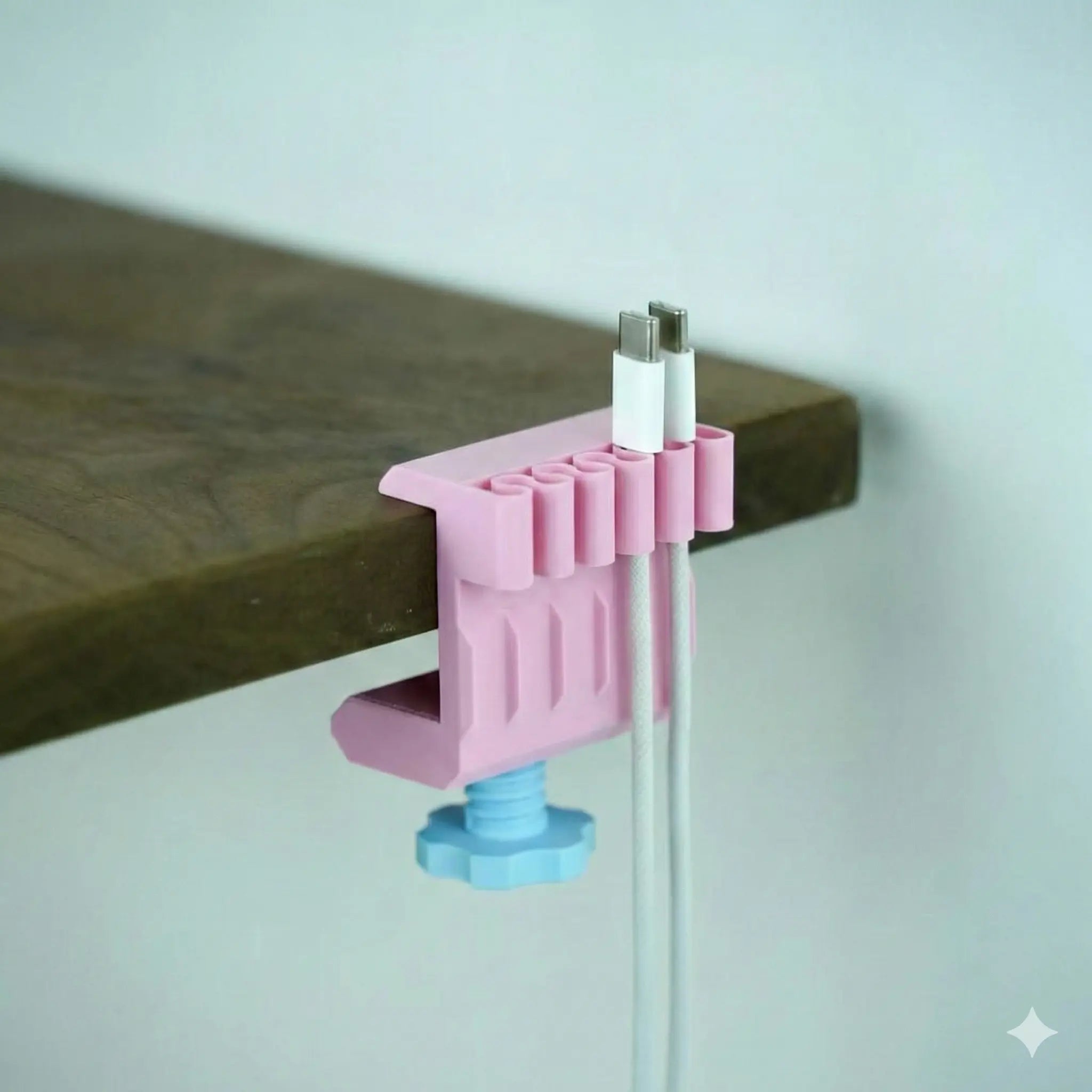 Clamp-On Desk Cable Organizer