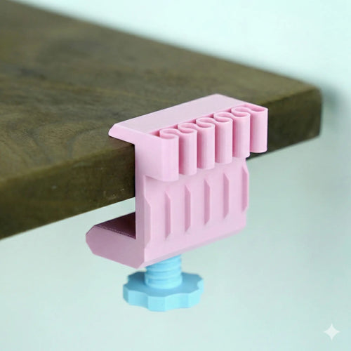 Clamp-On Desk Cable Organizer