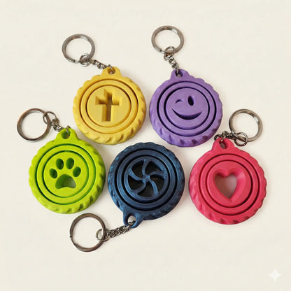Rotating Symbol Keychain (Pack of 5)