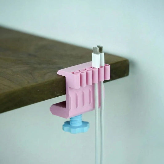 Clamp-On Desk Cable Organizer
