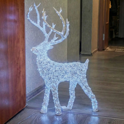 Decorative Wireframe Deer Sculpture