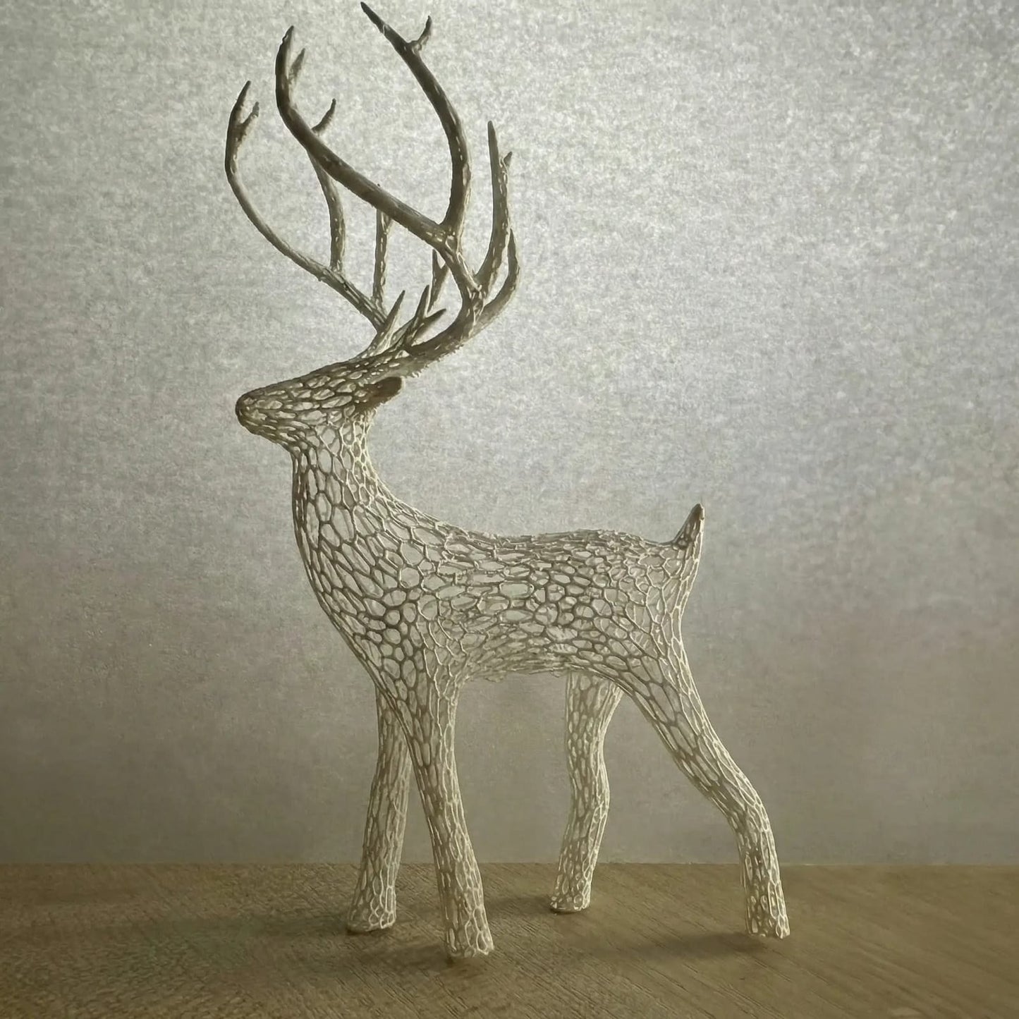 Decorative Wireframe Deer Sculpture