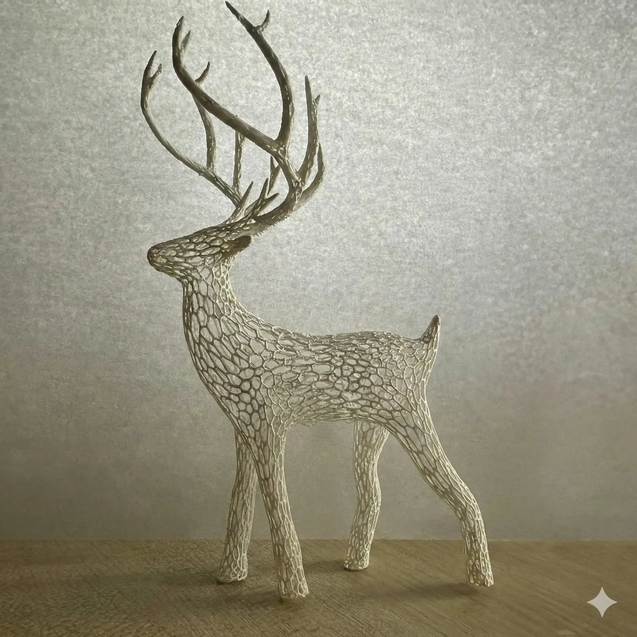 Decorative Wireframe Deer Sculpture
