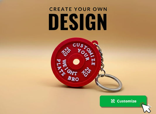 Gym Weight Keychain (SET OF 4)