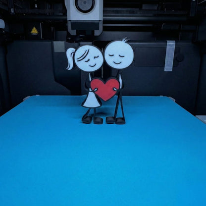 Valentine's Couple Figurines "Heart" – Modern & Inclusive(SET OF 3)